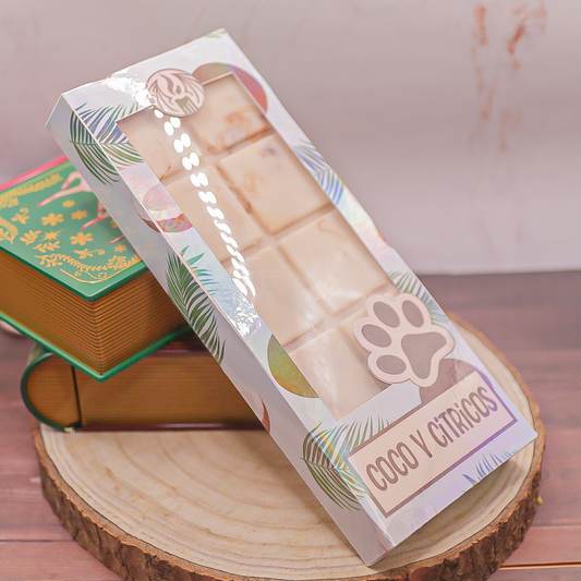 Wax melts tableta de chocolate grande "coco y citricos"
